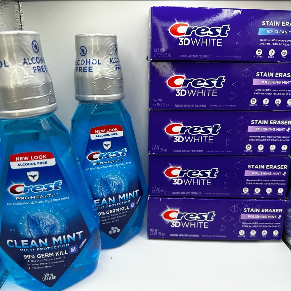 Crest Pro-Health Clean Mint Mouthwash - Blue